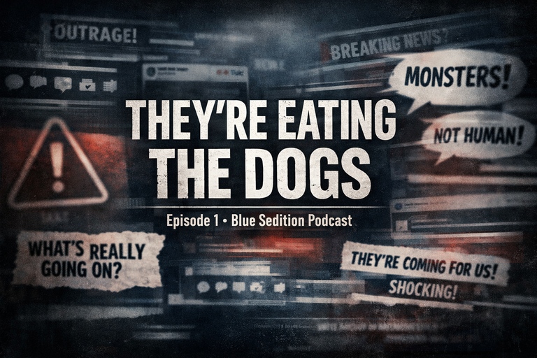 They're eating the dogs!