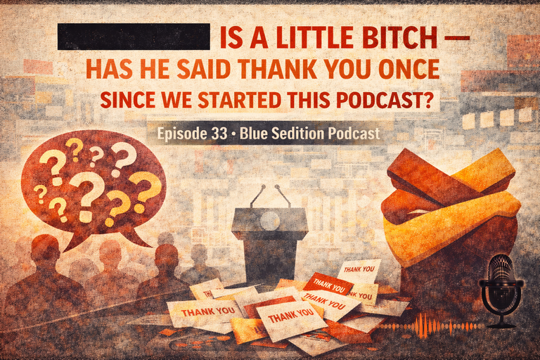 JD Vance is a Little Bitch. Has He Said Thank You Once Since We Started This Podcast?