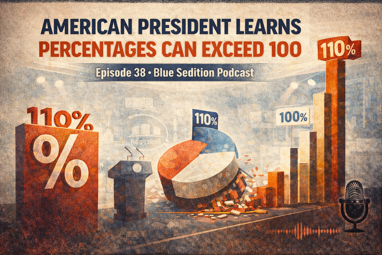 American President Learns Percentages Can Exceed 100