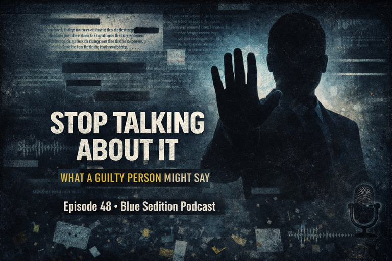 Stop talking about Epstein...is what a guilty person might say